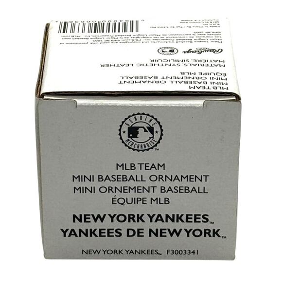 2005 MLB New York Yankees Mini Baseball Ornament – Genuine Merchandise - Picture 2 of 5